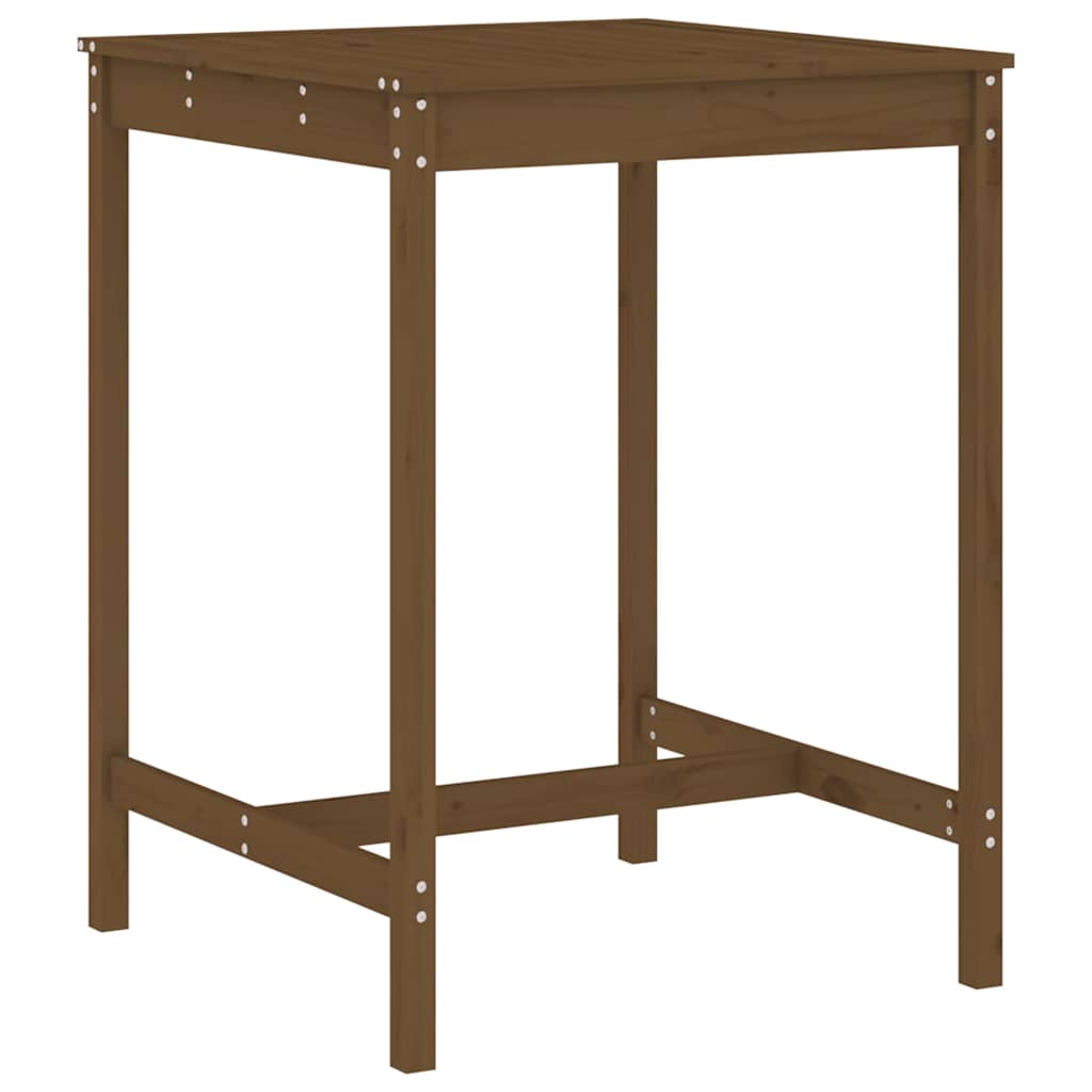 vidaXL 5 Piece Garden Bar Set Honey Brown Solid Wood Pine 6