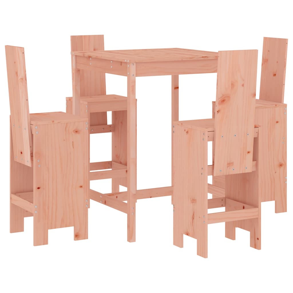 vidaXL 5 Piece Garden Bar Set Solid Wood Douglas 2