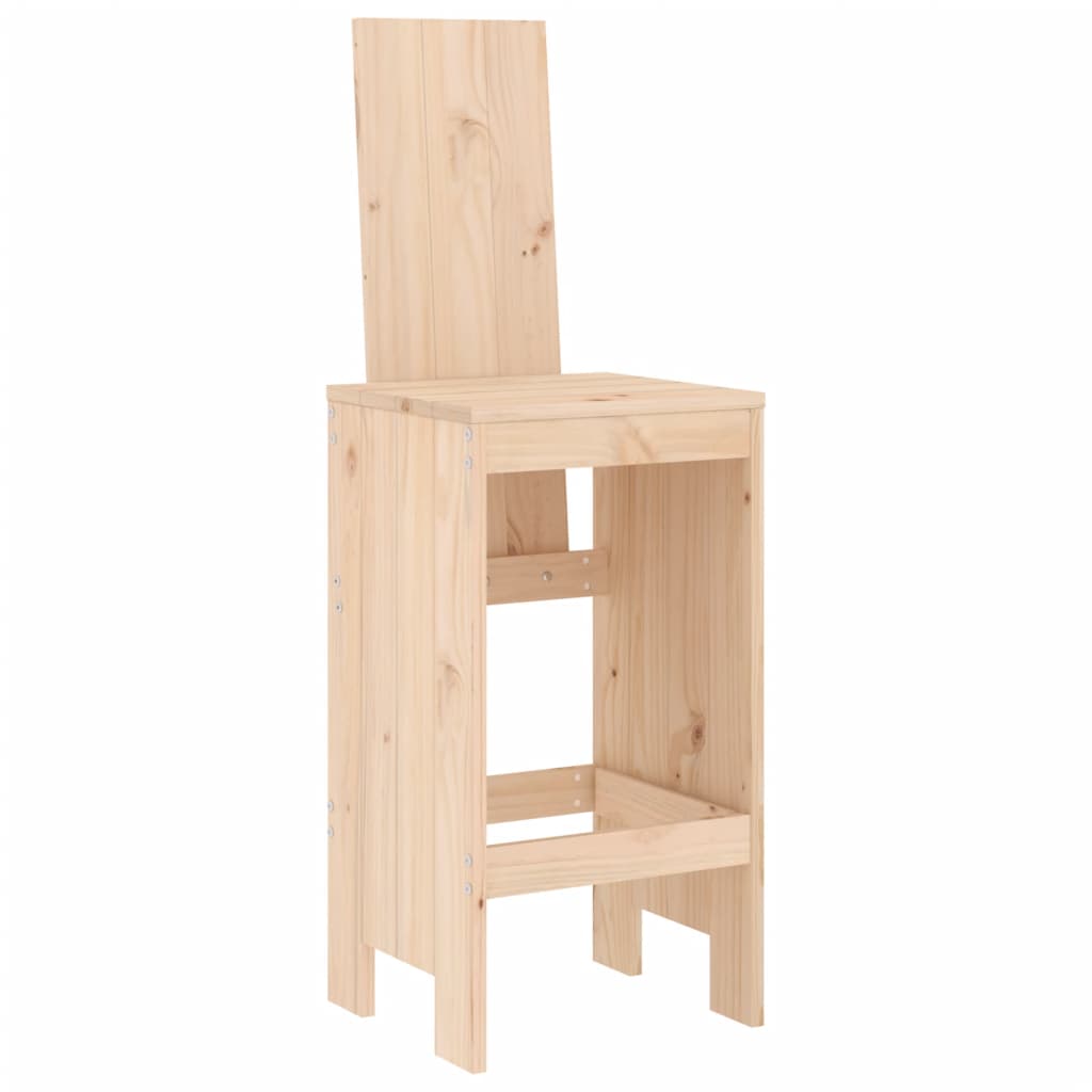 vidaXL 5 Piece Garden Bar Set Solid Wood Pine 4
