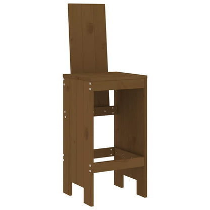 vidaXL 5 Piece Garden Bar Set Honey Brown Solid Wood Pine 4
