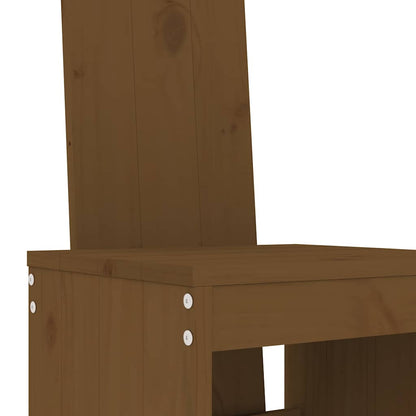 vidaXL 5 Piece Garden Bar Set Honey Brown Solid Wood Pine 5
