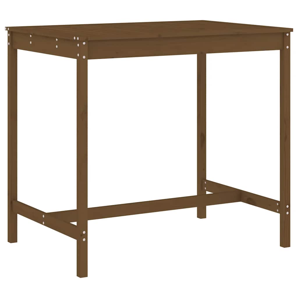 vidaXL 5 Piece Garden Bar Set Honey Brown Solid Wood Pine 6