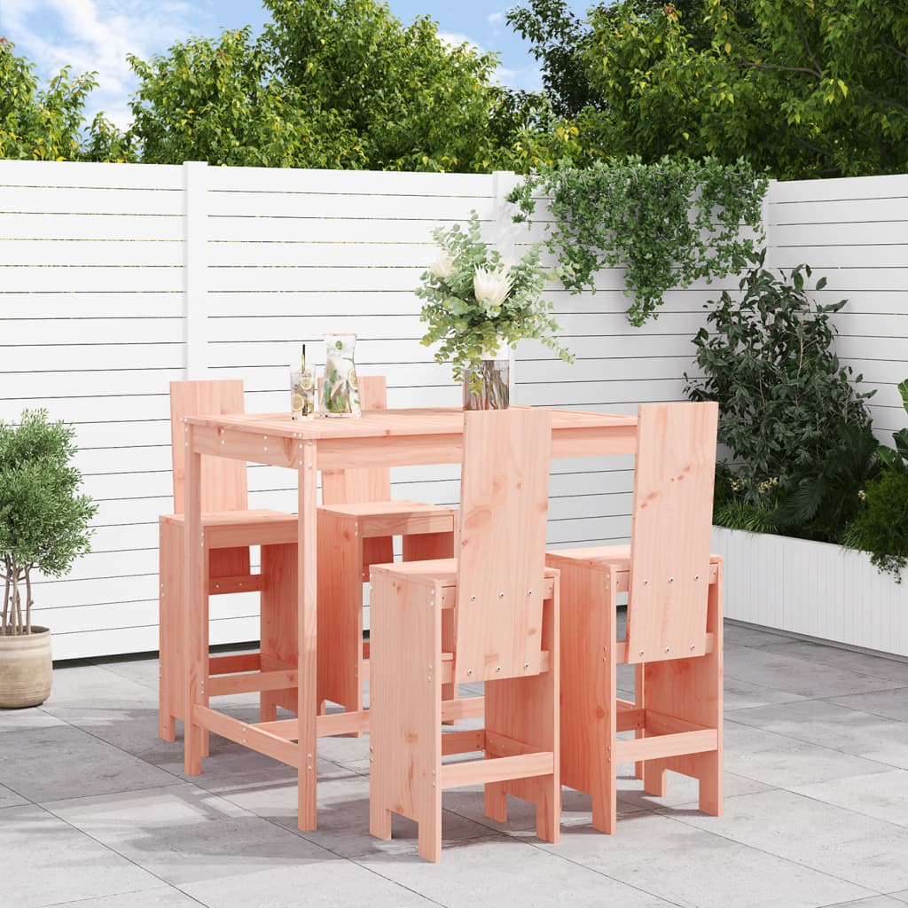 vidaXL 5 Piece Garden Bar Set Solid Wood Douglas 1