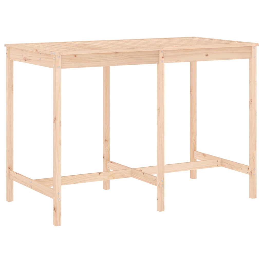 vidaXL 7 Piece Garden Bar Set Solid Wood Pine 5