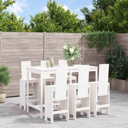 vidaXL 7 Piece Garden Bar Set Solid Wood Pine