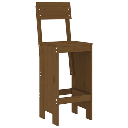 vidaXL 5 Piece Garden Bar Set Honey Brown Solid Wood Pine 4
