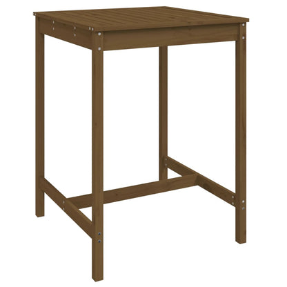 vidaXL 5 Piece Garden Bar Set Honey Brown Solid Wood Pine 6