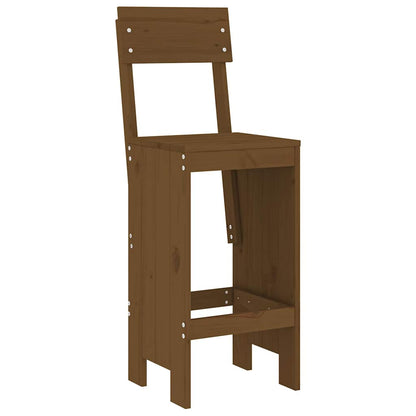 vidaXL 5 Piece Garden Bar Set Honey Brown Solid Wood Pine 4
