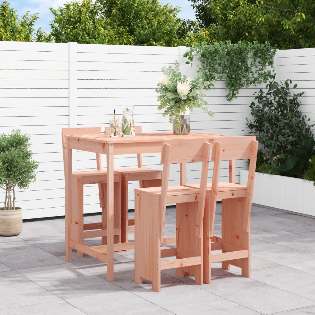 vidaXL 5 Piece Garden Bar Set Solid Wood Douglas 1
