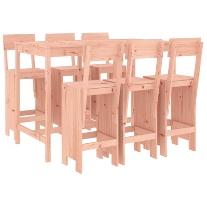 vidaXL 7 Piece Garden Bar Set Solid Wood Douglas 2