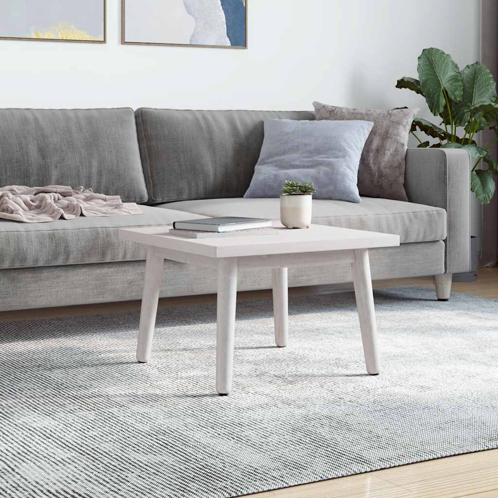Table Top 40x40x2.5 cm Solid Wood Pine Square White 60 cm 60 cm