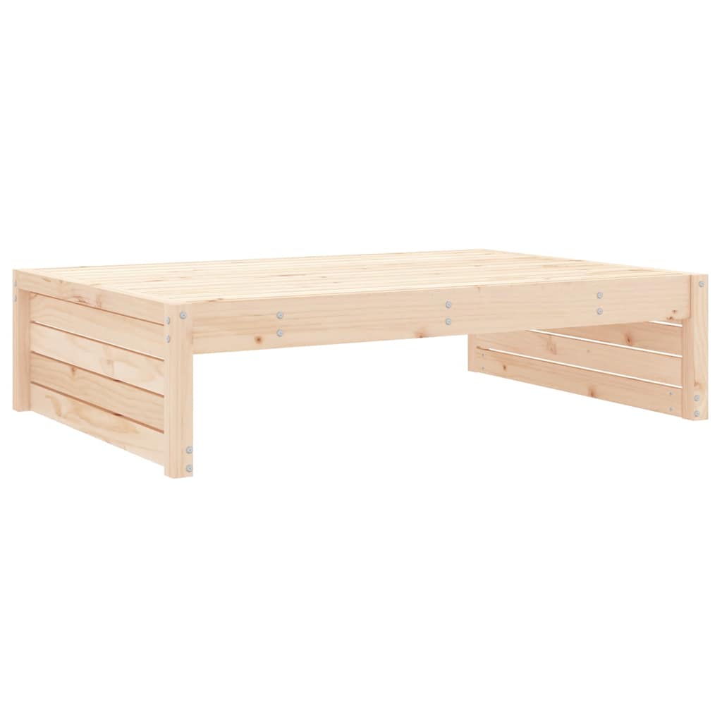 Garden 120x80 cm Solid Wood Pine Natural pine Footrest
