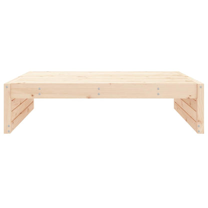 Garden 120x80 cm Solid Wood Pine Natural pine Footrest