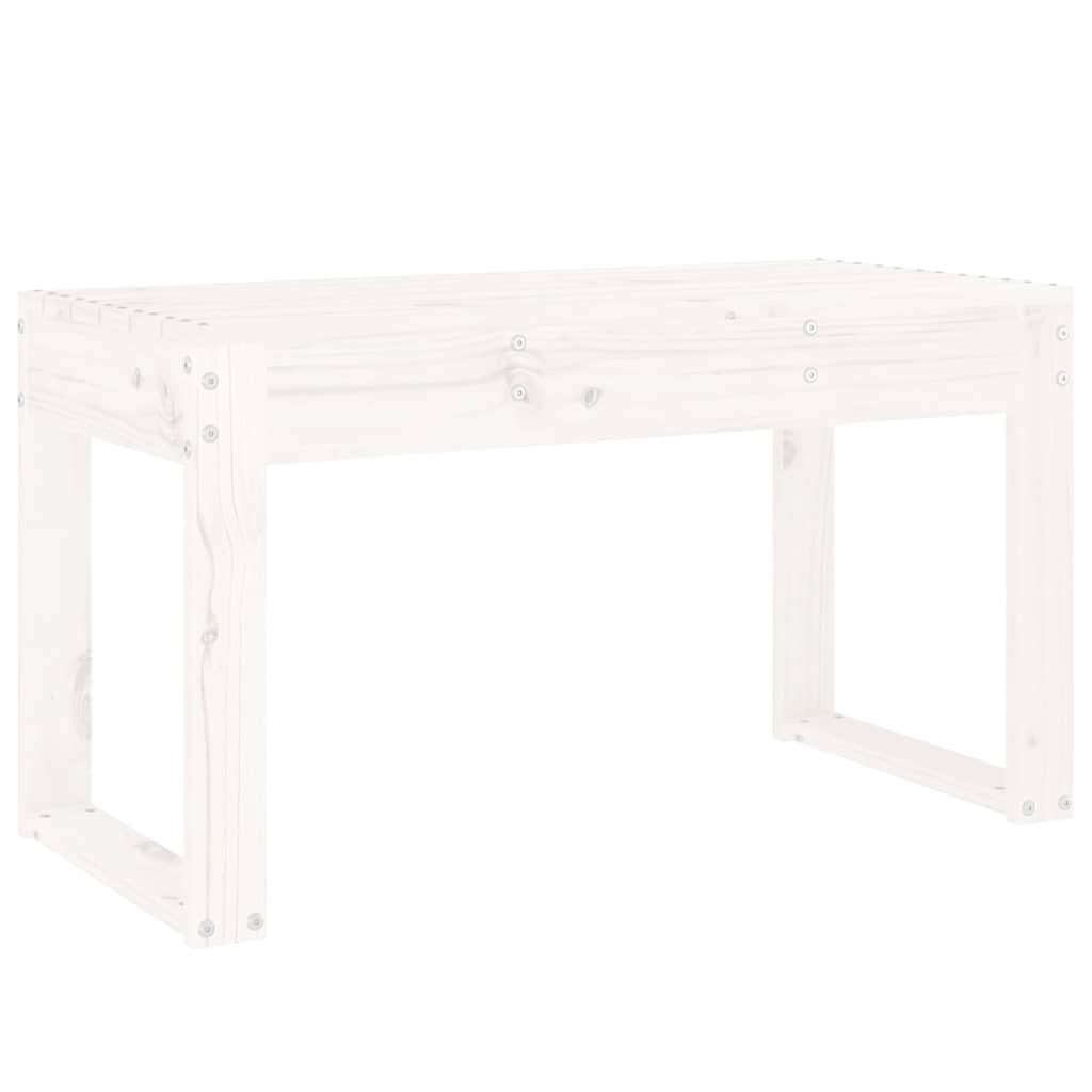 Garden Bench Solid Wood Pine White pine 80 x 38 x 45 cm