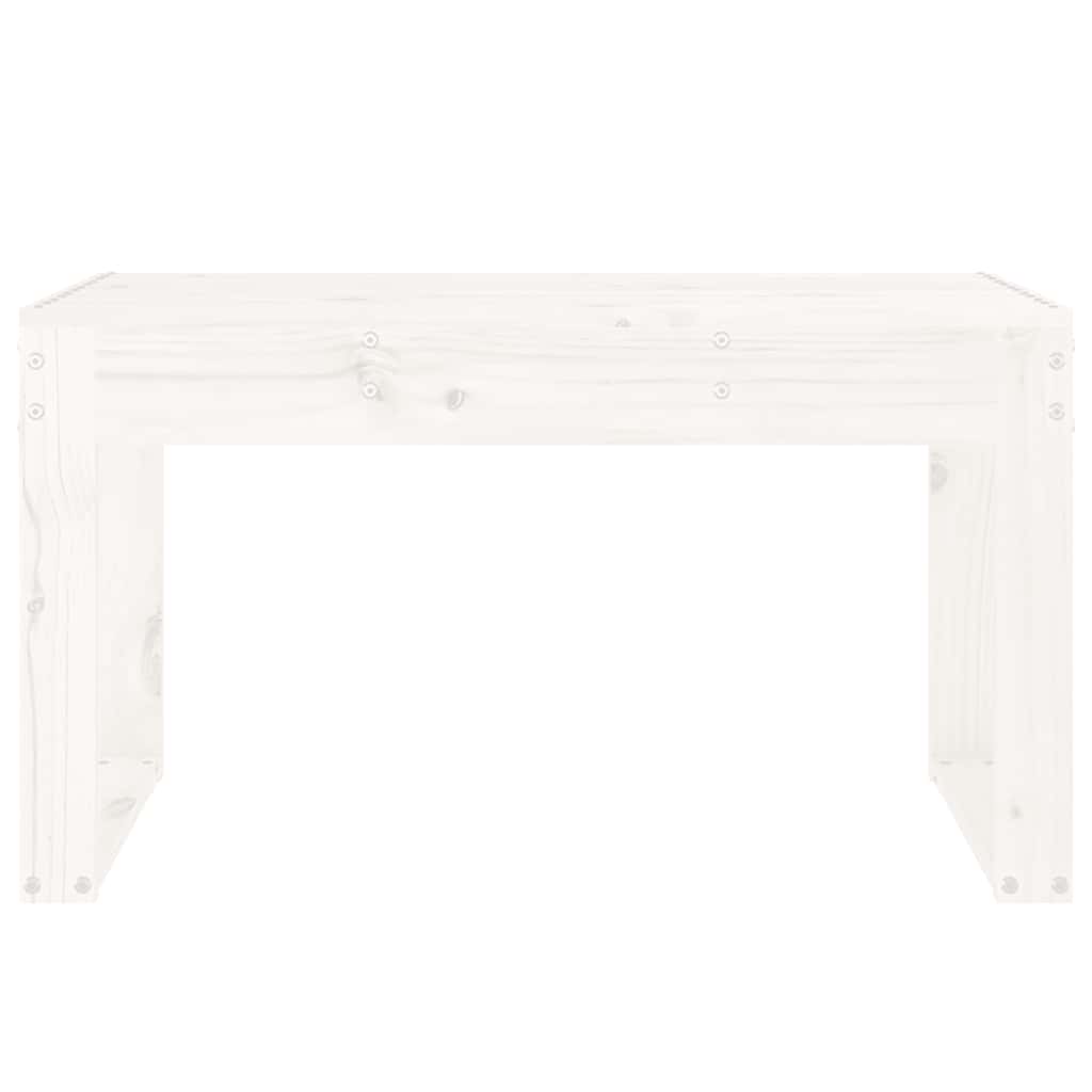 Garden Bench Solid Wood Pine White pine 80 x 38 x 45 cm