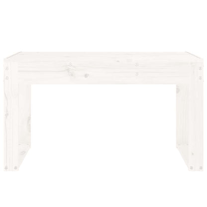 Garden Bench Solid Wood Pine White pine 80 x 38 x 45 cm