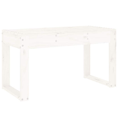 Garden Bench Solid Wood Pine White pine 80 x 38 x 45 cm