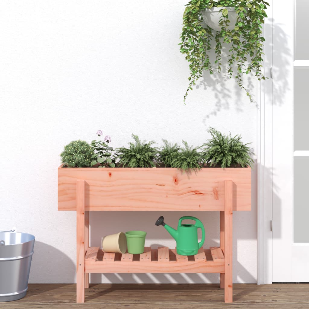 Garden Planter Solid Wood Pine Natural douglas 101 x 30 x 69 cm