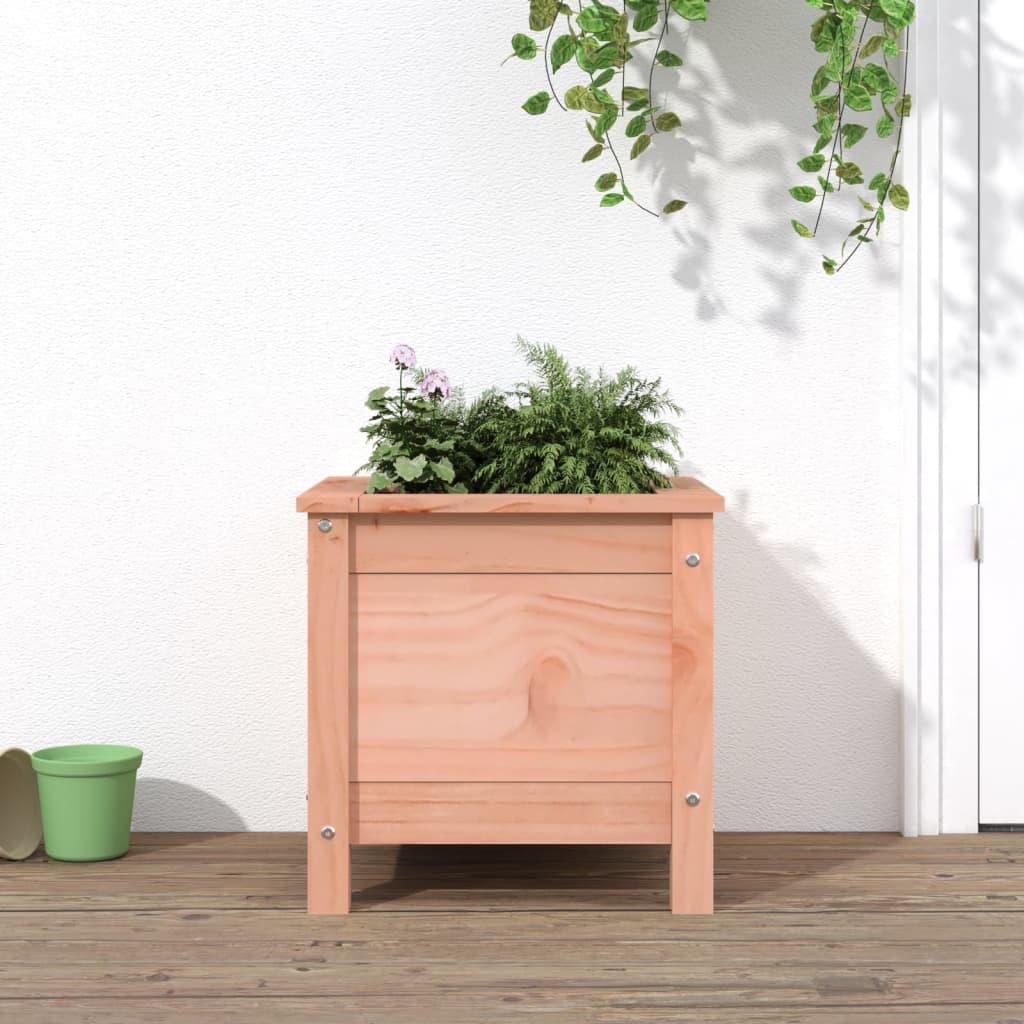 Garden Planter Solid Pine Wood Depth 40 cm Height 39 cm Natural douglas 40 cm