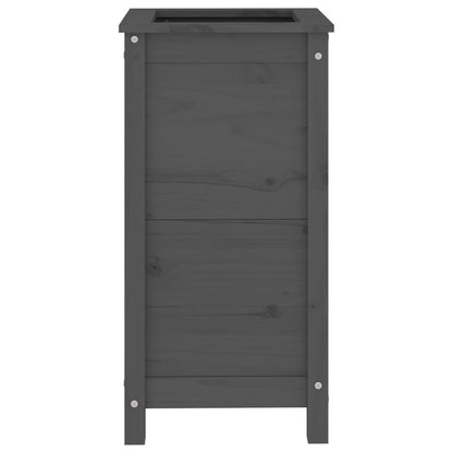 Garden Planter Solid Wood Pine Depth 40 cm Height 78 cm Grey pine 40 cm