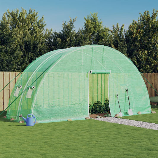 Greenhouse with Steel Frame 24 m² 6x4x2.85 m Green 6 m 2 m