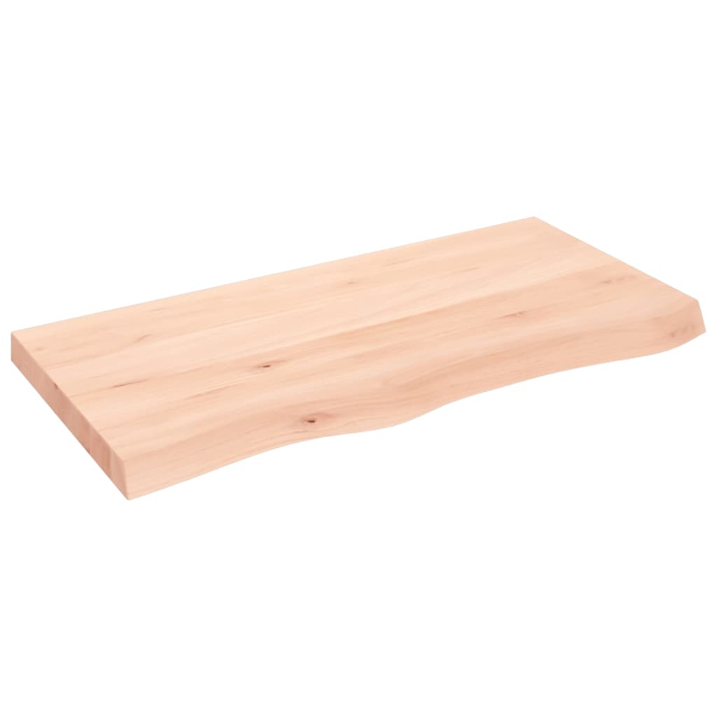 Wall Shelf 40x50x(2-6) Untreated Solid Wood Oak Natural 100 cm
