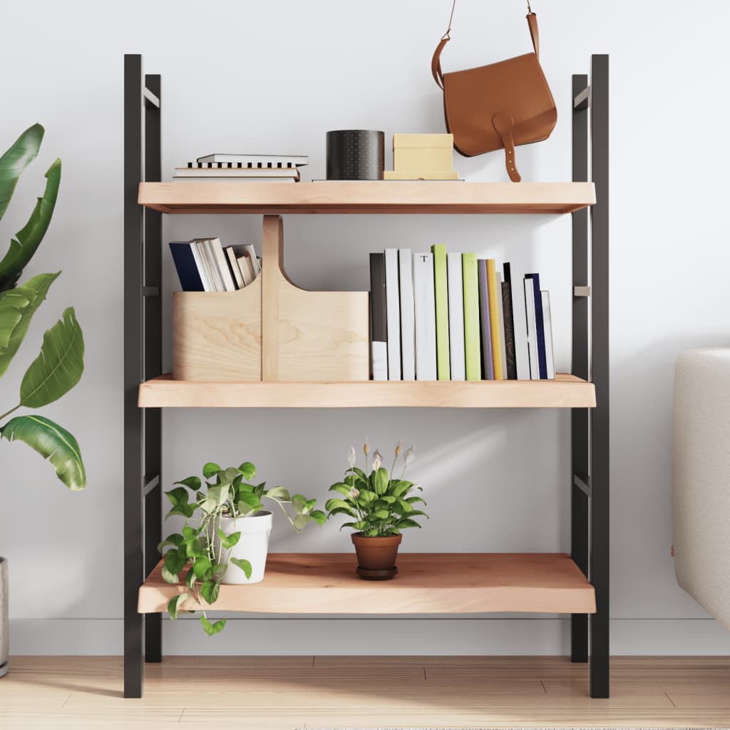 Wall Shelf 40x50x(2-6) Untreated Solid Wood Oak Natural 100 cm