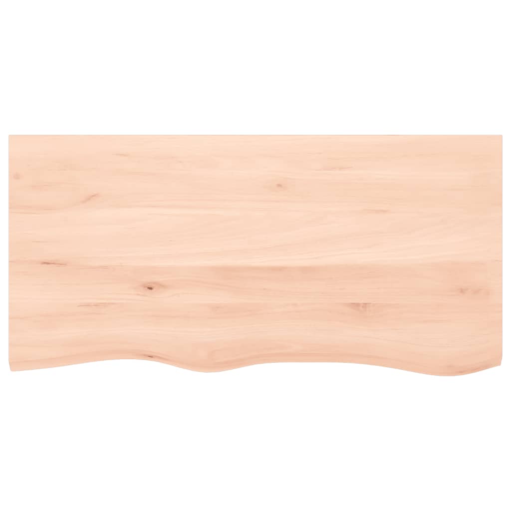 Wall Shelf 40x50x(2-6) Untreated Solid Wood Oak Natural 100 cm