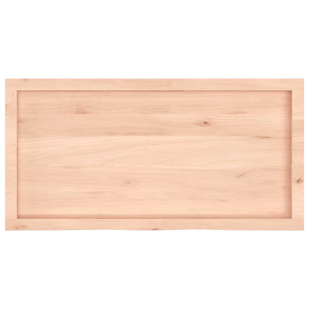 Wall Shelf 40x50x(2-6) Untreated Solid Wood Oak Natural 100 cm