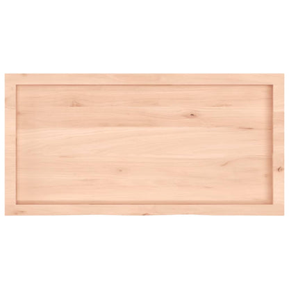 Wall Shelf 40x50x(2-6) Untreated Solid Wood Oak Natural 100 cm