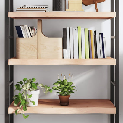 Wall Shelf 40x60x(2-6) Untreated Solid Wood Oak Natural 100 cm