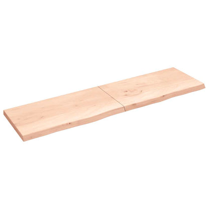 Wall Shelf 40x60x(2-6) Untreated Solid Wood Oak Natural 220 cm