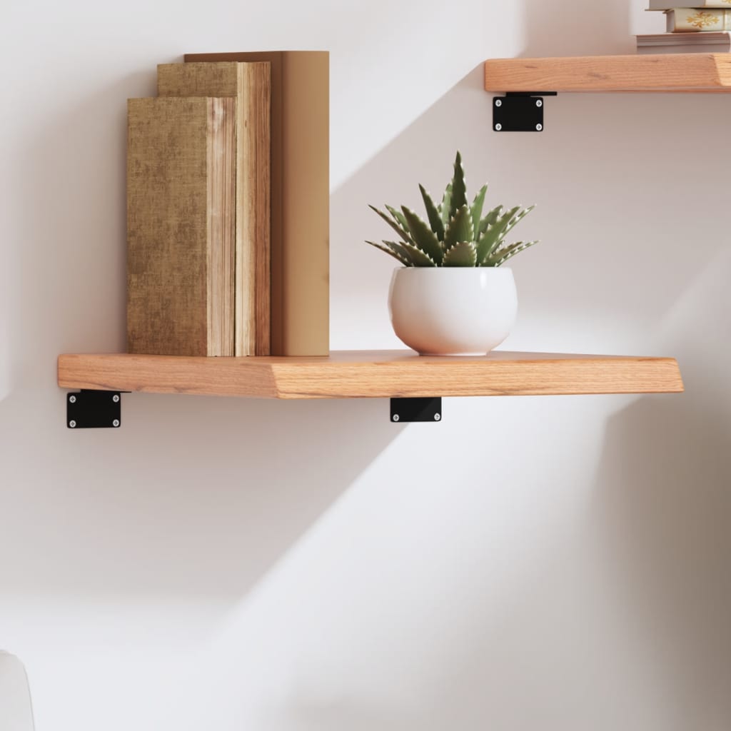 Wall Shelf 40x40x(2-4) Treated Solid Wood Oak Light Brown 40 cm