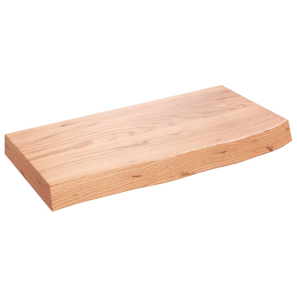 Wall Shelf 40x30x(2-6) Treated Solid Wood Oak Light Brown 60 cm