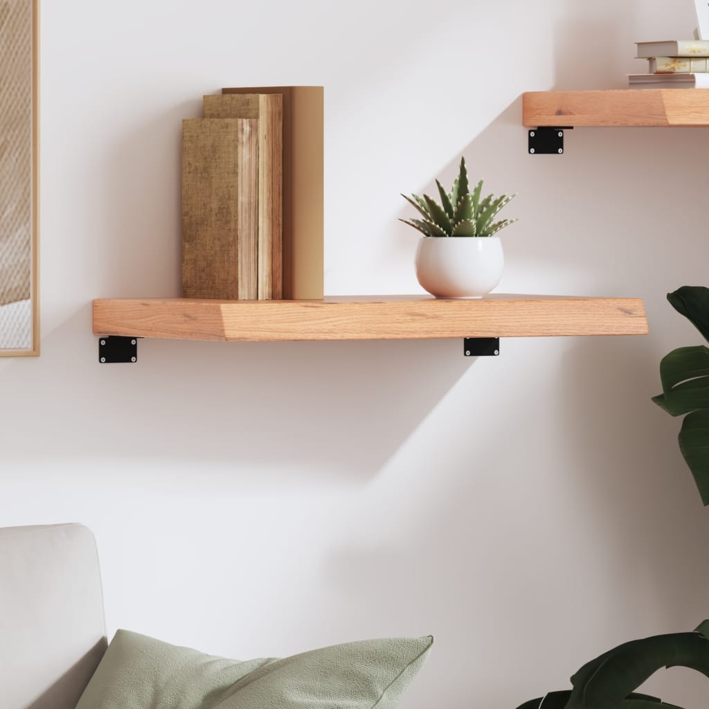Wall Shelf 40x30x(2-6) Treated Solid Wood Oak Light Brown 60 cm