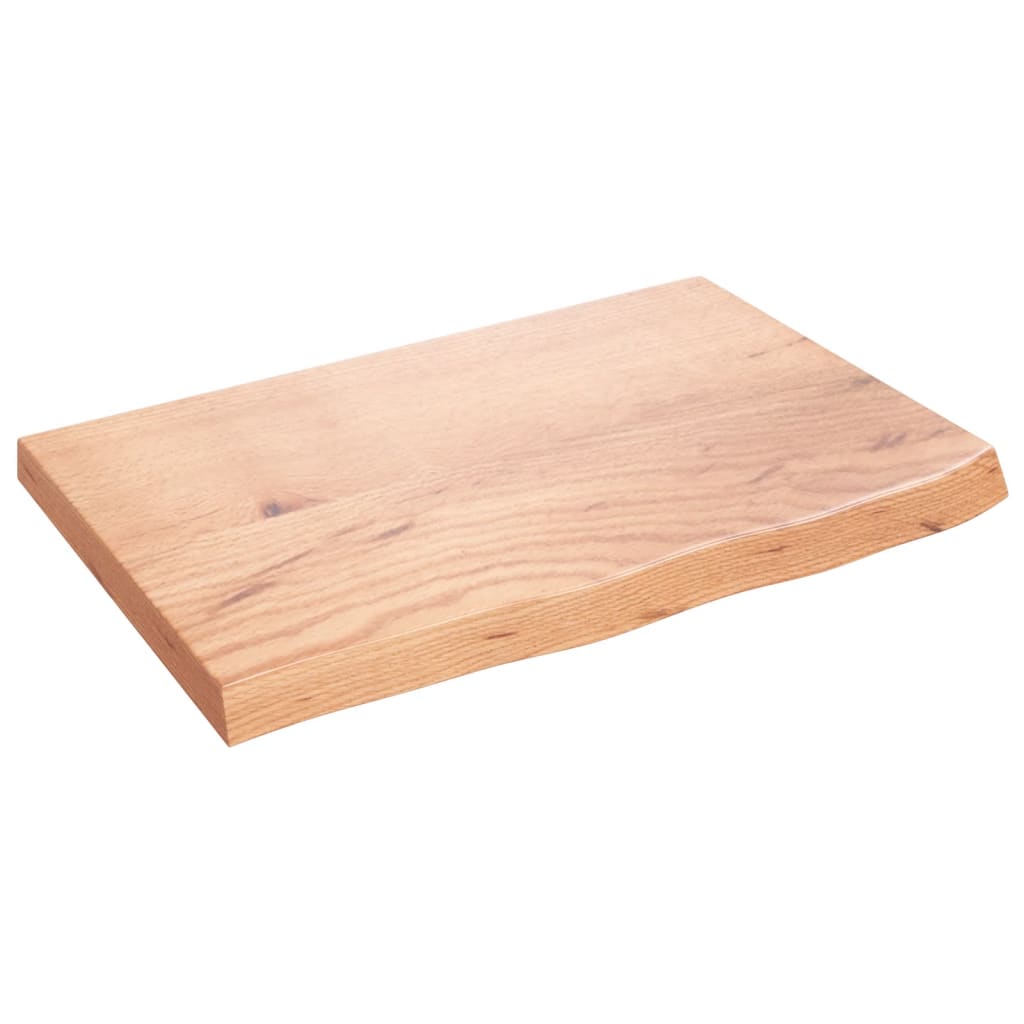 Wall Shelf 40x40x(2-4) Treated Solid Wood Oak Light Brown 60 cm