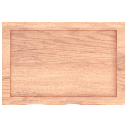 Wall Shelf 40x40x(2-4) Treated Solid Wood Oak Light Brown 60 cm