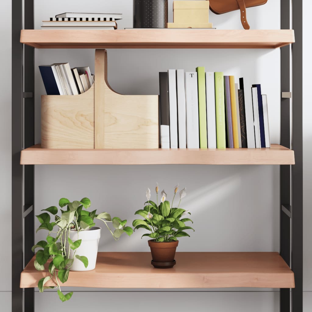 Wall Shelf 40x40x(2-6) Treated Solid Wood Oak Light Brown 80 cm