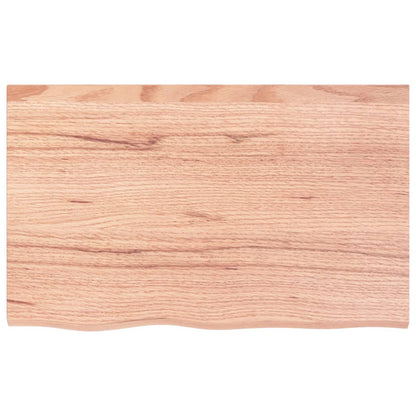 Wall Shelf 40x50x(2-4) Treated Solid Wood Oak Light Brown 80 cm
