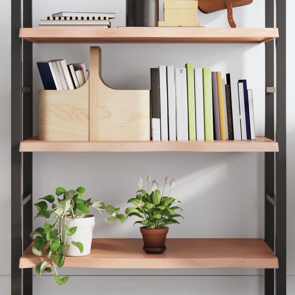 Wall Shelf 40x40x(2-4) Treated Solid Wood Oak Light Brown 100 cm
