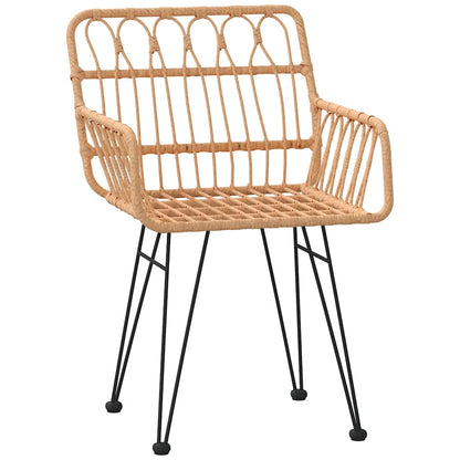 vidaXL 5 Piece Garden Dining Set Poly Rattan 5