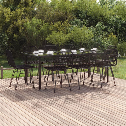 vidaXL 5 Piece Garden Dining Set Poly Rattan