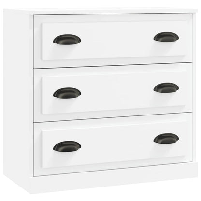 vidaXL Sideboards 3 pcs White Engineered Wood 4