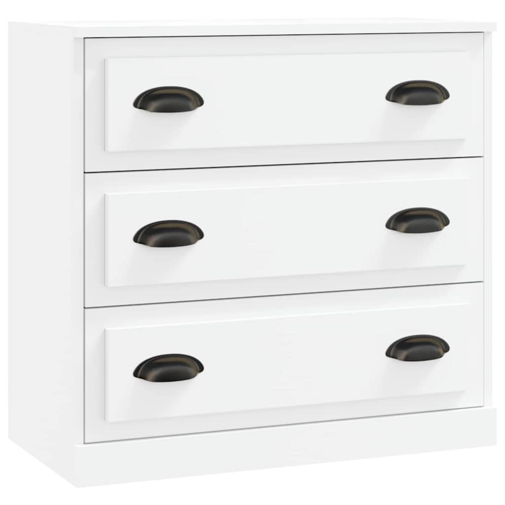 vidaXL Sideboards 3 pcs White Engineered Wood 5