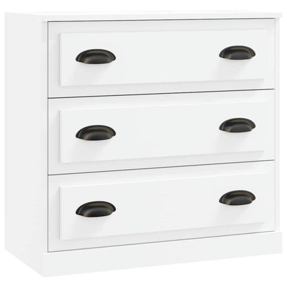 vidaXL Sideboards 3 pcs White Engineered Wood 5