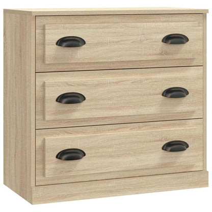 vidaXL Sideboards 3 pcs Sonoma Oak Engineered Wood 5