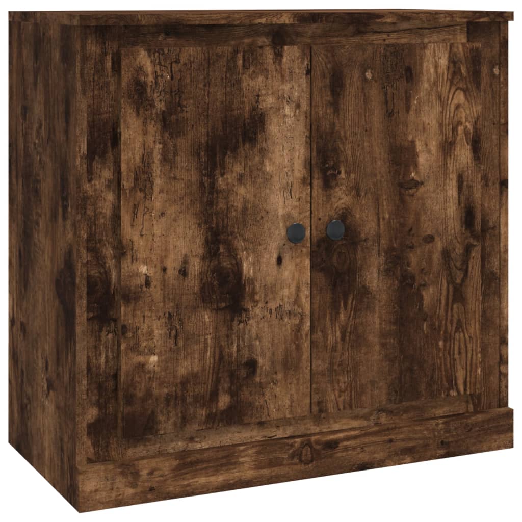vidaXL Sideboards 3 pcs Smoked Oak Engineered Wood 5