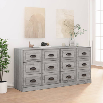 vidaXL Sideboards 2 pcs Engineered Wood