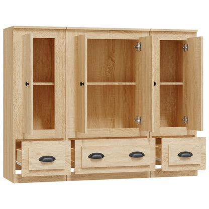 vidaXL Highboards 3 pcs Sonoma Oak Engineered Wood 6