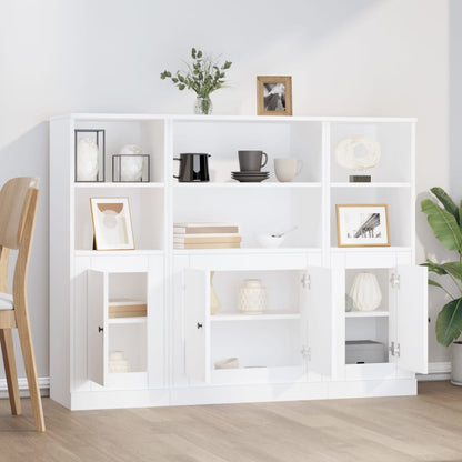 vidaXL Highboards 3 pcs White Engineered Wood 3
